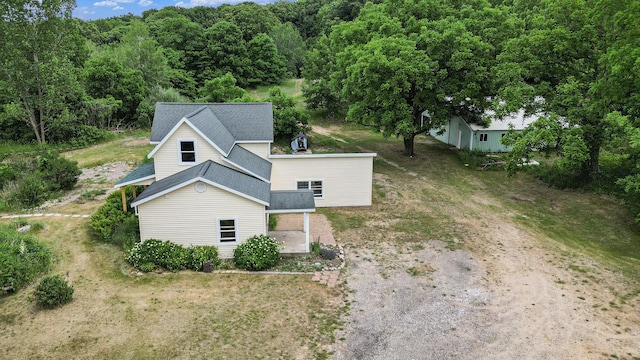 3345 Harmony Rd, Hopkins, MI 49328 - aerial view of property and surrounding area featuring a forest