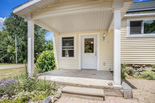3345 Harmony Rd, Hopkins, MI 49328 - property entrance with roof with shingles