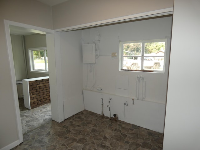1634 Ogden Ave, Benton Harbor, MI 49022 - washroom with electric panel and stone flooring