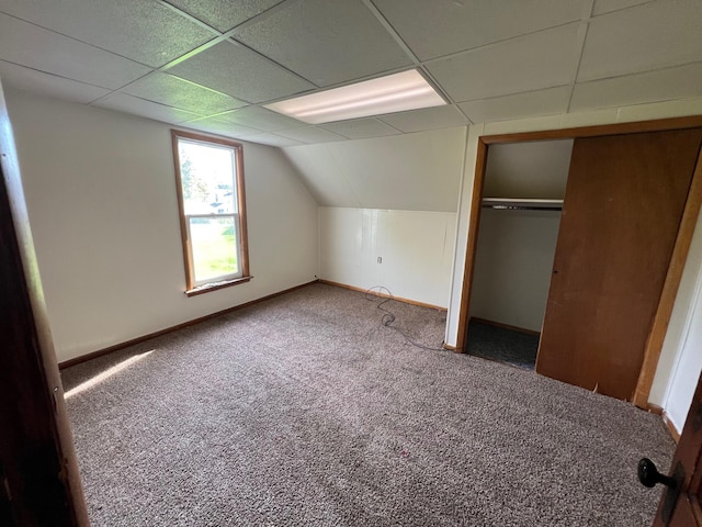 611 Steward Ave, Jackson, MI 49202 - bonus room featuring carpet and lofted ceiling