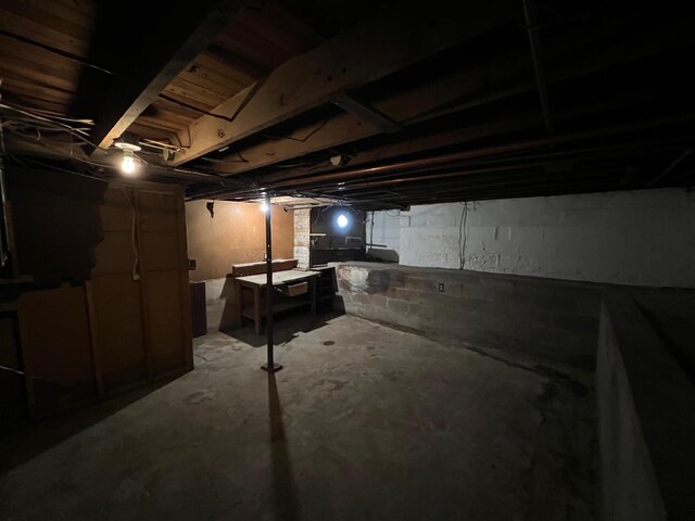 611 Steward Ave, Jackson, MI 49202 - view of unfinished basement