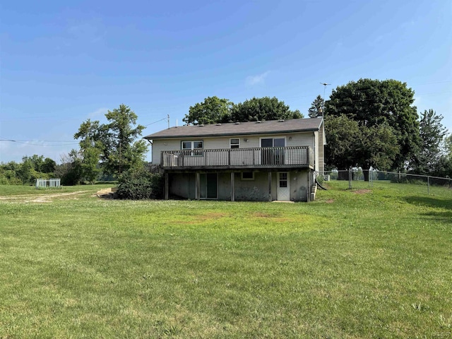 6143 Shepherd Rd, Adrian, MI 49221 - rear view of house with a deck
