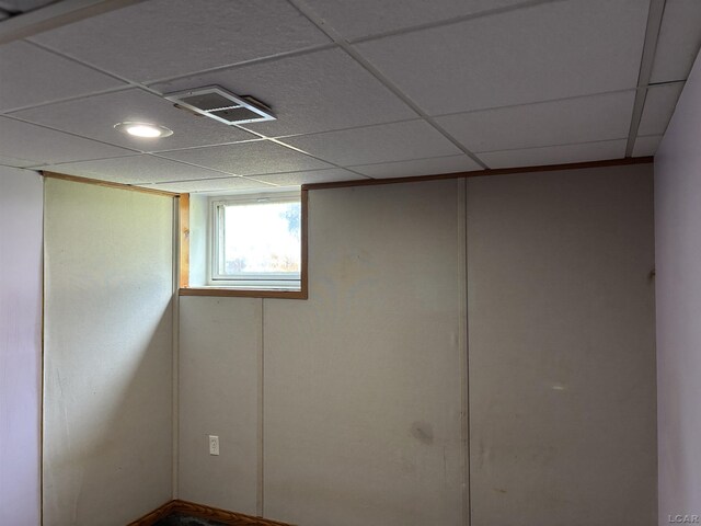 6143 Shepherd Rd, Adrian, MI 49221 - basement featuring a drop ceiling and recessed lighting