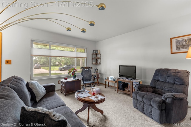 25416 Yale St S, Dearborn Heights, MI 48125 - living room with light colored carpet and baseboards