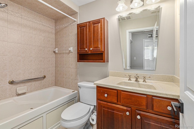 2145 Helmsford Dr, Wolverine Lake, MI 48390 - bathroom with shower / bath combination and vanity
