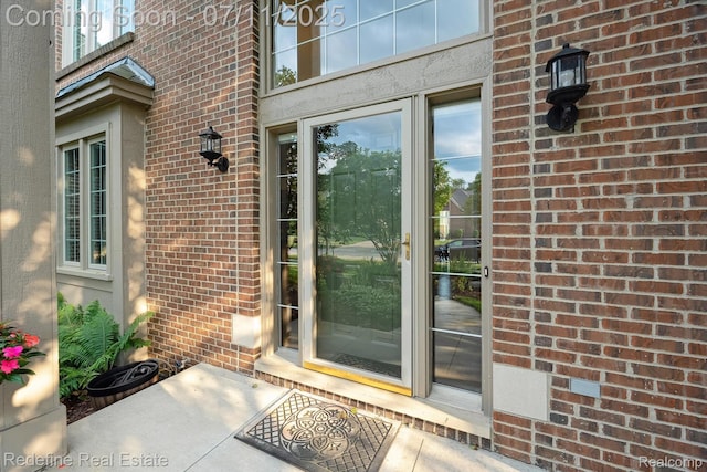47451 Wallingford Ct, Canton, MI 48188 - property entrance with brick siding