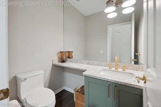 47451 Wallingford Ct, Canton, MI 48188 - half bath featuring vanity and wood finished floors