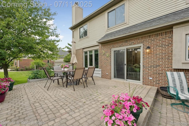 47451 Wallingford Ct, Canton, MI 48188 - view of patio with outdoor dining space