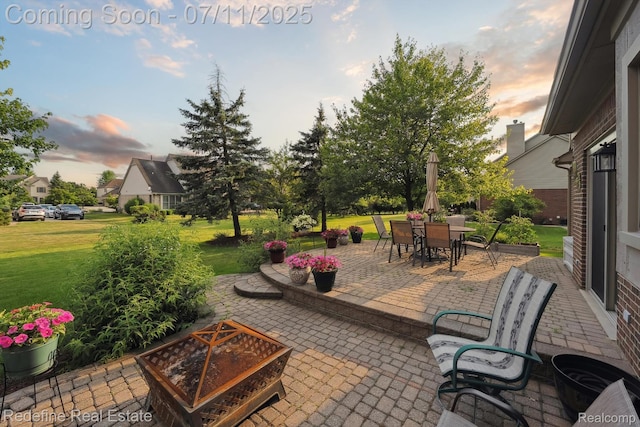 47451 Wallingford Ct, Canton, MI 48188 - view of patio / terrace featuring outdoor dining space