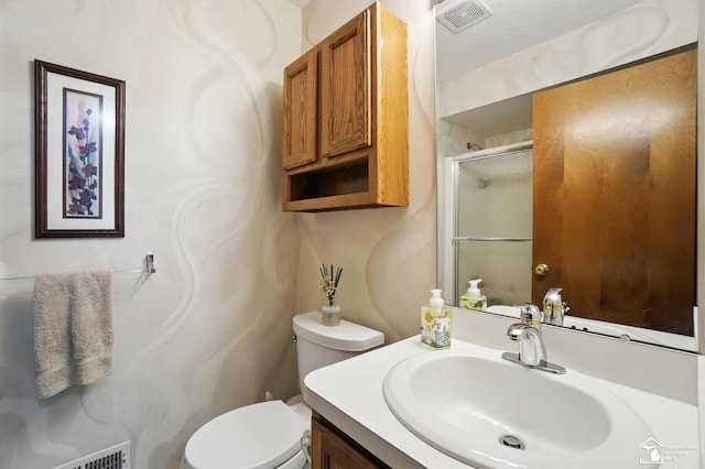 7369 Apple Grove Ln, Temperance, MI 48182 - full bath featuring vanity and a shower with door