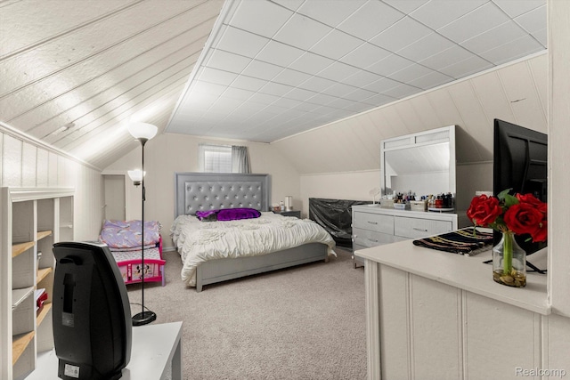 18291 Henry St, Melvindale, MI 48122 - bedroom featuring carpet and lofted ceiling