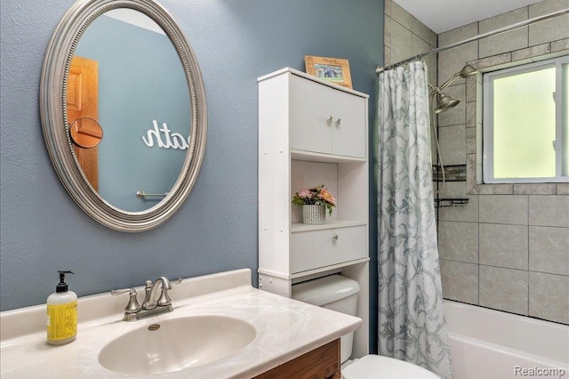 14165 Crampton Rd, Camden, MI 49232 - full bathroom featuring shower / bath combo and vanity