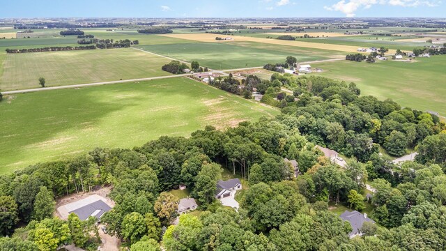 9841 Beech Tree Ln, Frankenmuth, MI 48734 - overview of rural landscape with large plots for crops
