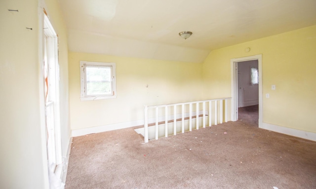 1085 E Chicago Rd Unit A, Quincy, MI 49082 - carpeted empty room with lofted ceiling and baseboards