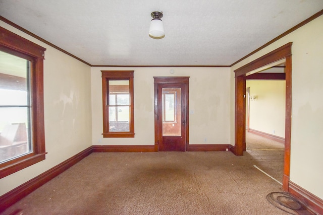 1085 E Chicago Rd Unit A, Quincy, MI 49082 - empty room with carpet flooring and crown molding