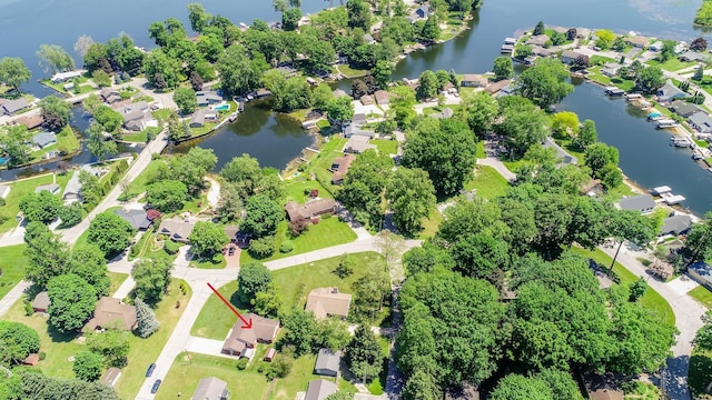 6828 First Ave, Coloma, MI 49038 - aerial view of residential area featuring a large body of water