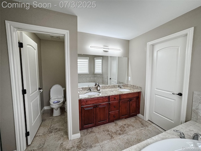 15330 Prentice Ct, Macomb, MI 48042 - full bath with a garden tub and double vanity
