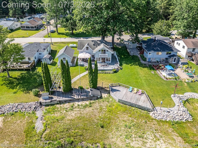 1379 Sioux St, Gladwin, MI 48624 - aerial perspective of suburban area