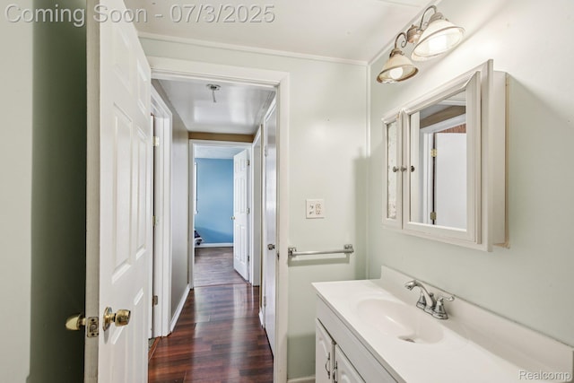 1472 Ready Ave, Burton, MI 48529 - bathroom with vanity and wood finished floors