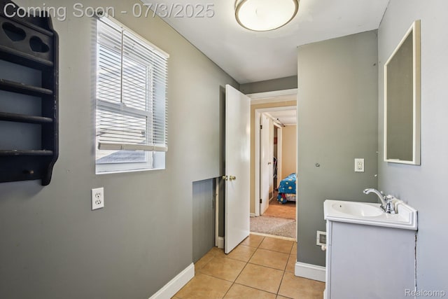 1472 Ready Ave, Burton, MI 48529 - bathroom with vanity and tile patterned flooring