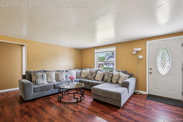 1472 Ready Ave, Burton, MI 48529 - living room featuring wood finished floors and baseboards