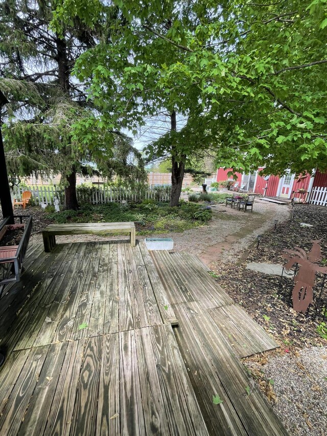 8441 Homerich Ave, Byron Center, MI 49315 - deck with a fenced backyard