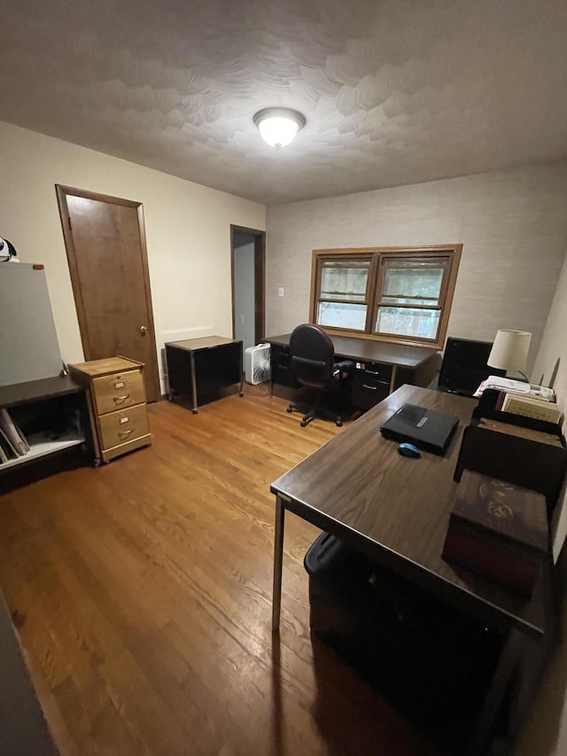 8441 Homerich Ave, Byron Center, MI 49315 - office featuring wood finished floors and a textured ceiling