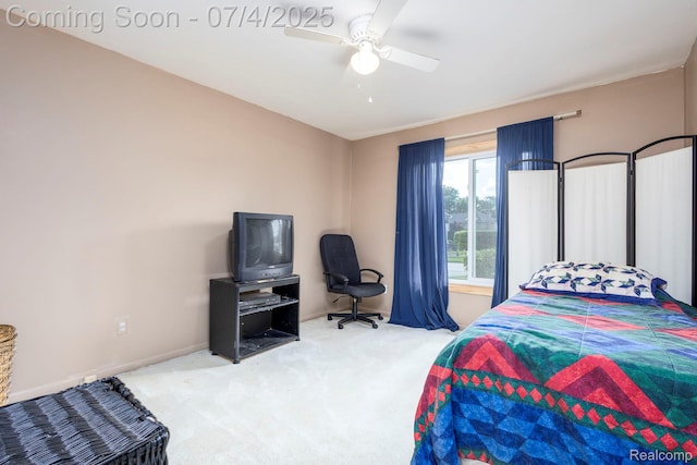 52448 Cedar Mill Dr, Macomb, MI 48042 - bedroom with carpet and a ceiling fan