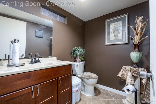 52448 Cedar Mill Dr, Macomb, MI 48042 - half bath with vanity and tile patterned flooring
