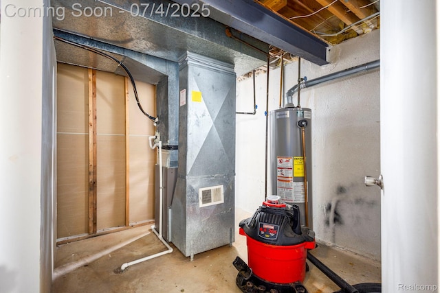 52448 Cedar Mill Dr, Macomb, MI 48042 - utility room featuring water heater and heating unit
