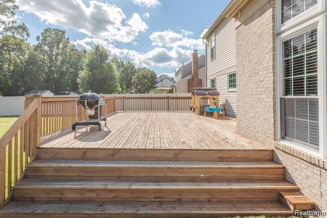 44569 Greenbriar Ct St, Van Buren, MI 48111 - deck with grilling area