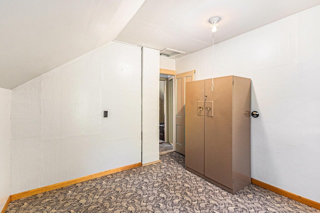 4293 N Schoenherr Rd, Fountain, MI 49410 - bonus room featuring vaulted ceiling and carpet flooring