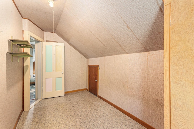 4293 N Schoenherr Rd, Fountain, MI 49410 - bonus room with vaulted ceiling and baseboards