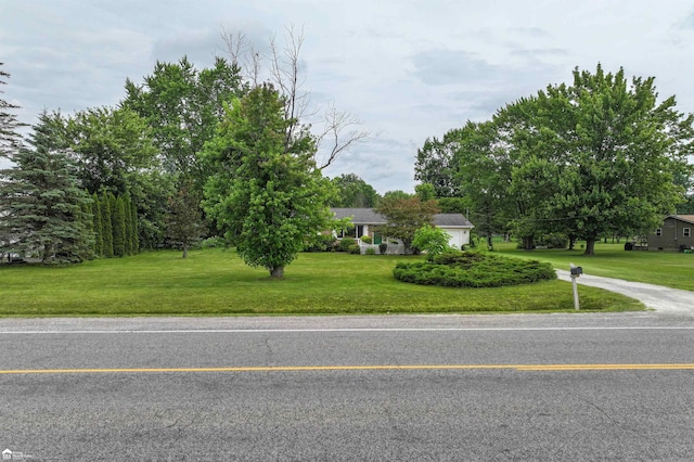 6494 W Coldwater Rd, Flushing, MI 48433 - obstructed view of property featuring a front yard
