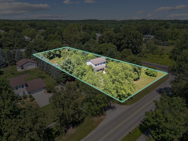 7987 36th St SE, Ada, MI 49301 - aerial view of property's location with property boundaries highlighted