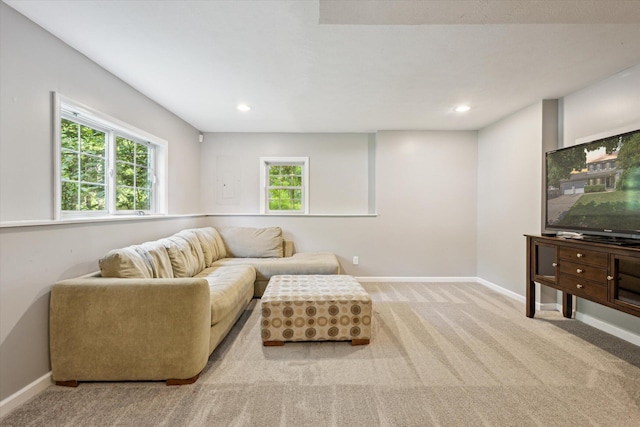 7987 36th St SE, Ada, MI 49301 - living room with carpet and recessed lighting