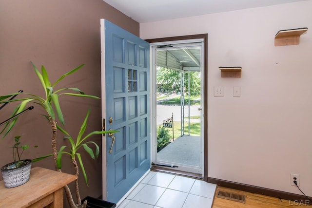 407 Flowerdale St, Ferndale, MI 48220 - entryway with a water view and light tile patterned floors