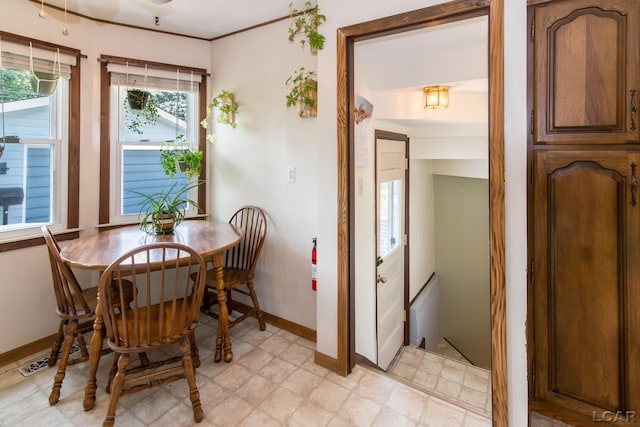 407 Flowerdale St, Ferndale, MI 48220 - dining area with baseboards and light floors