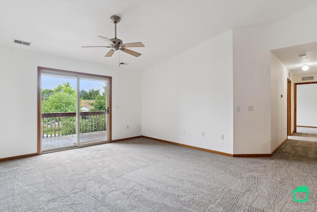 45833 Wildrye Ct, Van Buren, MI 48111 - empty room featuring carpet and a ceiling fan