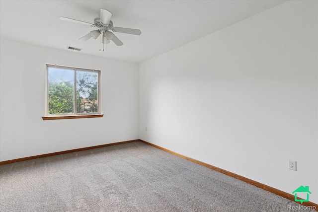 45833 Wildrye Ct, Van Buren, MI 48111 - carpeted empty room featuring baseboards and a ceiling fan