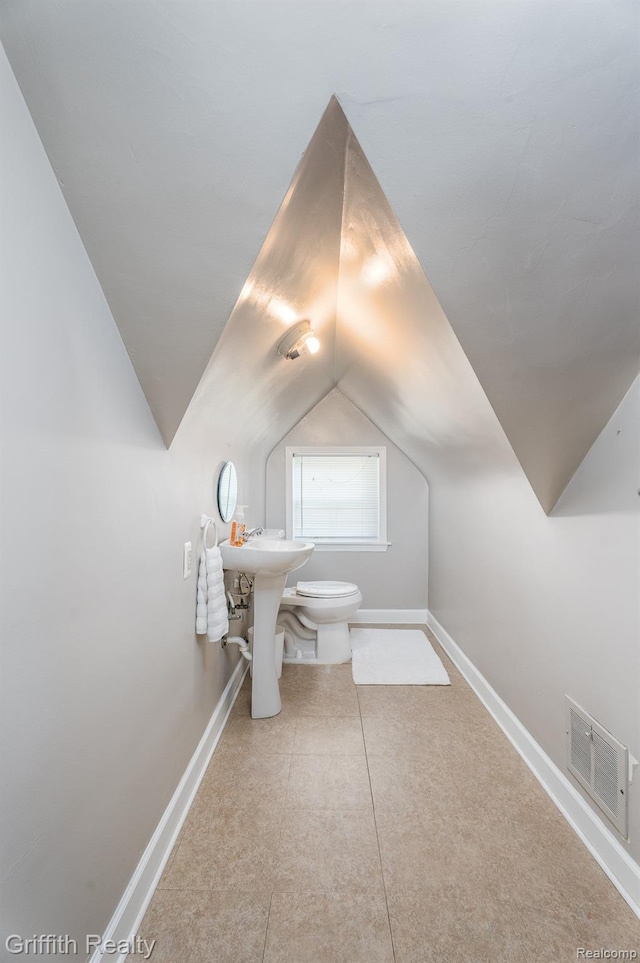 2001 Brockton Ave, Royal Oak, MI 48067 - half bath with toilet and lofted ceiling