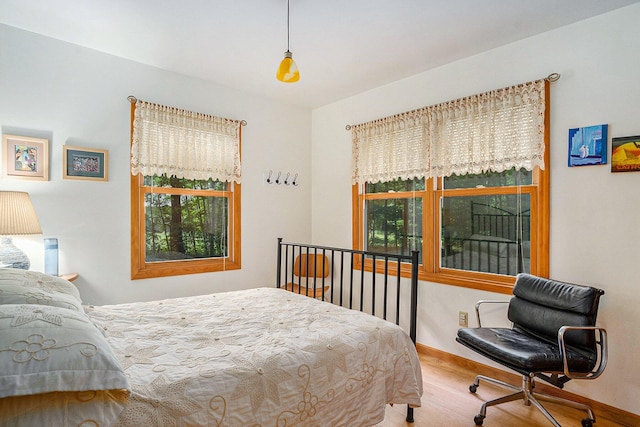 9191 W Ranger Rd, Mears, MI 49436 - bedroom featuring wood finished floors and baseboards