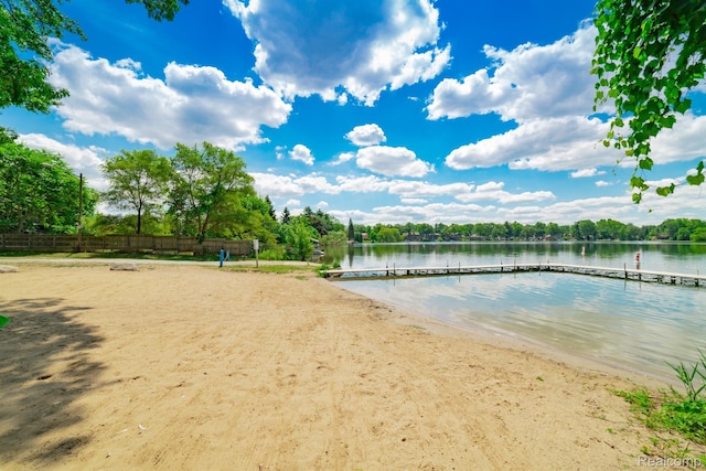 6674 Balmoral Ter, Clarkston, MI 48346 - water view featuring a boat dock