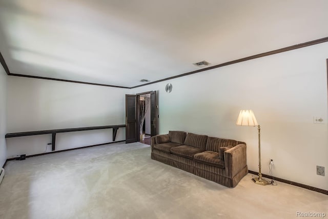 6674 Balmoral Ter, Clarkston, MI 48346 - home theater with crown molding and carpet floors