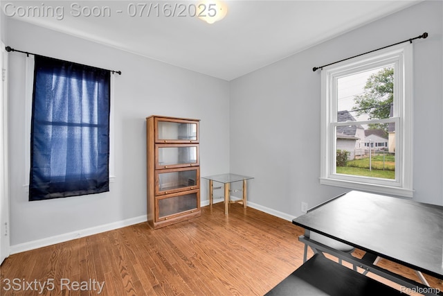 2133 Bailey St, Dearborn, MI 48124 - office area featuring wood finished floors and baseboards