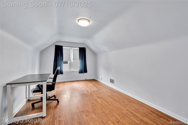 2133 Bailey St, Dearborn, MI 48124 - unfurnished office featuring lofted ceiling and wood finished floors