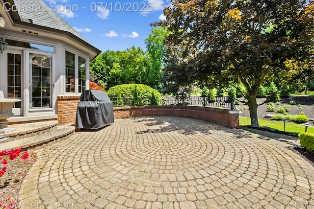 18878 Oak Leaf Ln, Northville, MI 48168 - view of patio / terrace with a grill