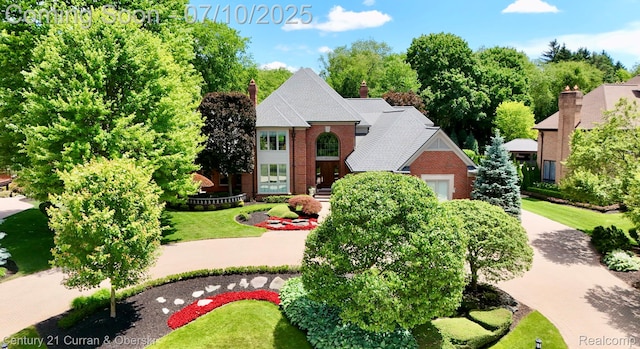 18878 Oak Leaf Ln, Northville, MI 48168 - view of front of home with brick siding
