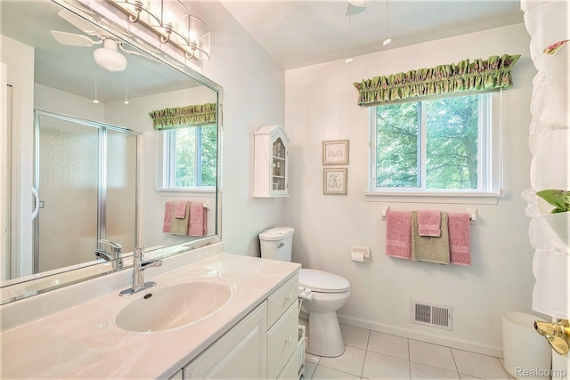 2032 Crestline, Burton, MI 48509 - full bath featuring a shower stall, vanity, and tile patterned floors