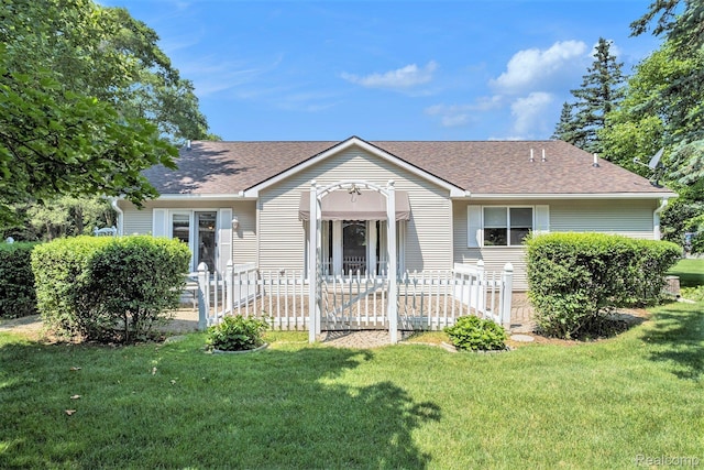 2032 Crestline, Burton, MI 48509 - single story home featuring a front lawn and a shingled roof